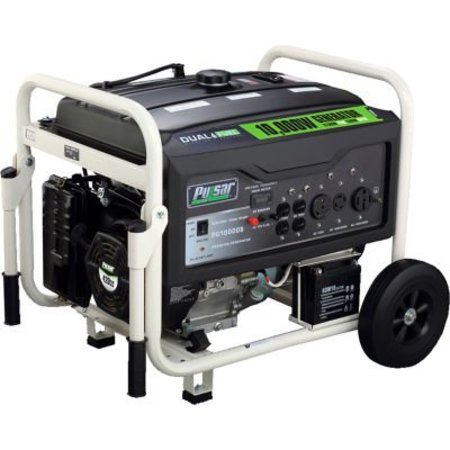 INTEGRATED SUPPLY NETWORK Portable Generator, Gasoline, 8,000 W/7,000 W Rated, 10,000 W/9,000 W Surge, Electric, Recoil Start PG10000B16